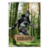Bigfoot I Believe Card (Front)