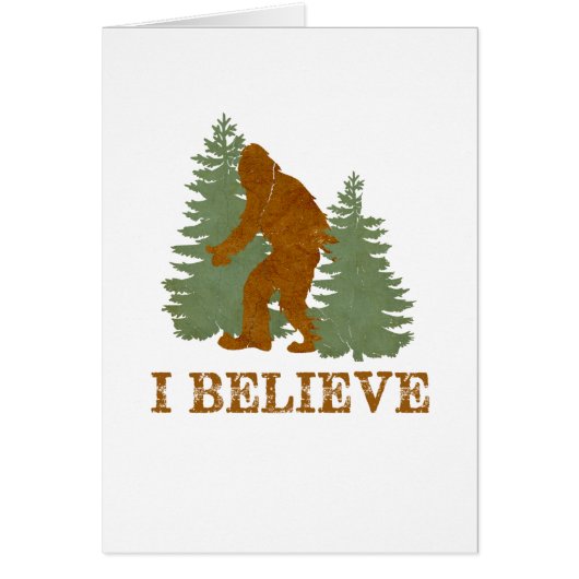 Bigfoot I believe Cards (Front)