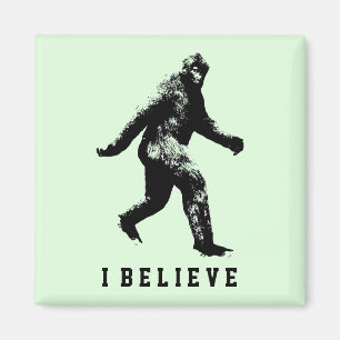 Bigfoot I Believe Customizable Text Magnet