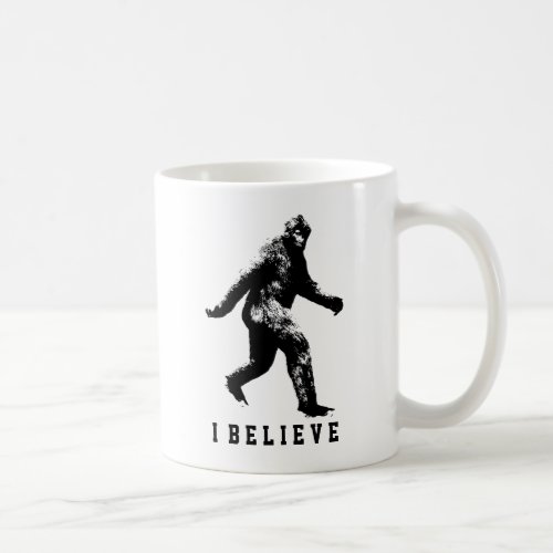 Bigfoot I Believe Customizable Text Mug