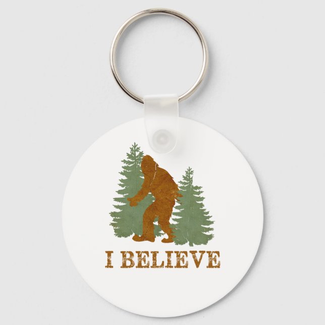 Bigfoot I believe Keychain (Front)