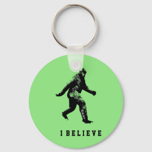 Bigfoot I Believe Keychain