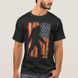 Bigfoot I Believe Sasquatch American Silhouette  T-Shirt