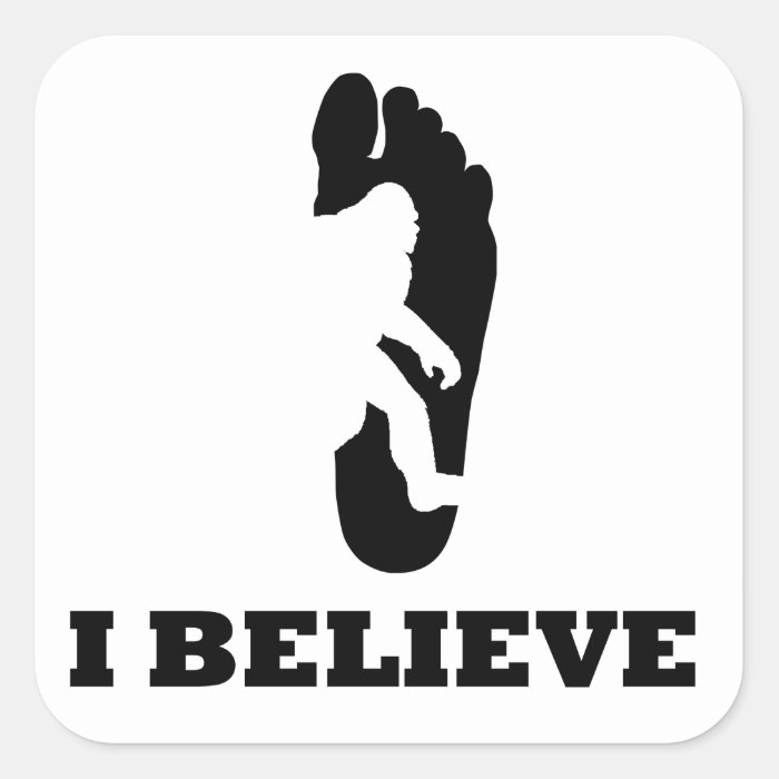 Bigfoot I Believe Stickers