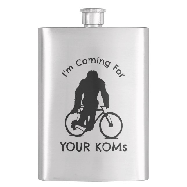 Bigfoot I'm Coming For Your KOMs Flask (Front)