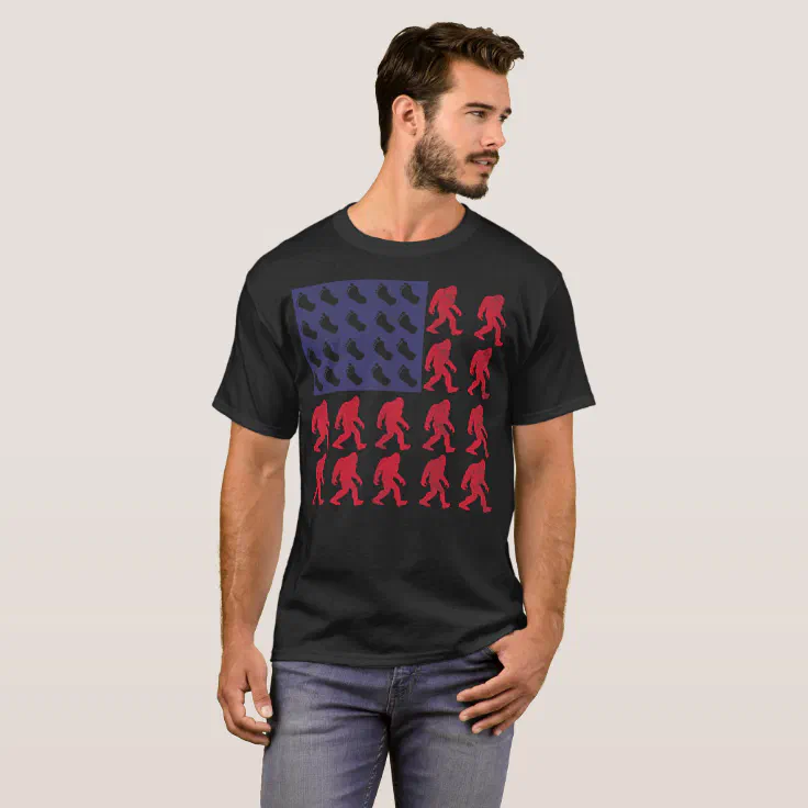 bigfoot flag shirt