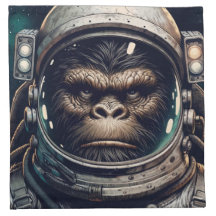 Bigfoot in Orbit Cocktail Napkins