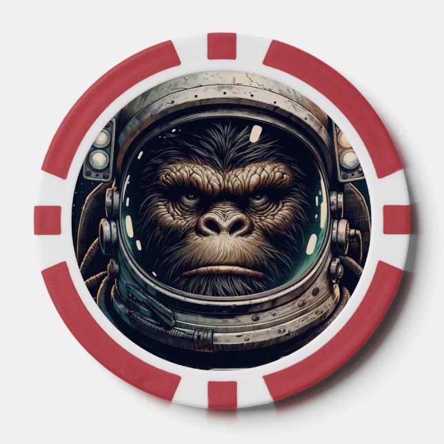 Bigfoot in Orbit - Legendary Games Poker Chips (Front)