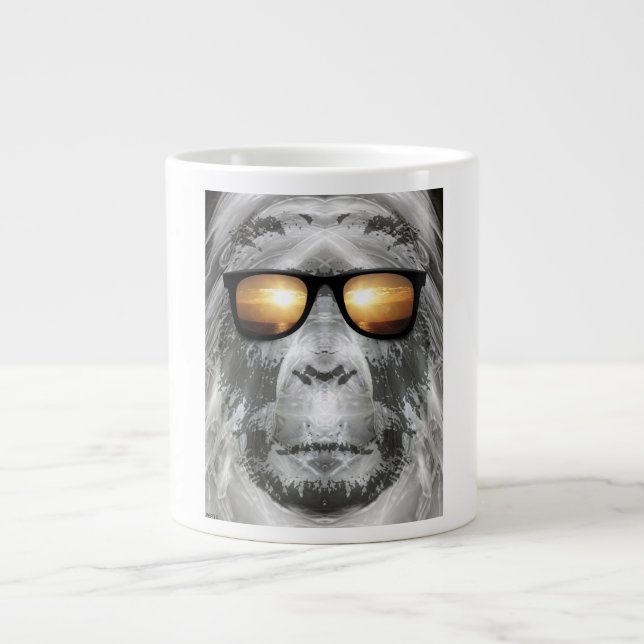 Bigfoot In Shades Giant Coffee Mug (Front)