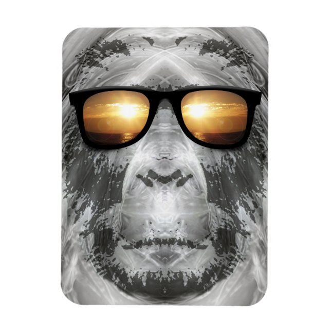 Bigfoot In Shades Magnet (Vertical)