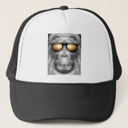 Bigfoot In Shades Trucker Hat