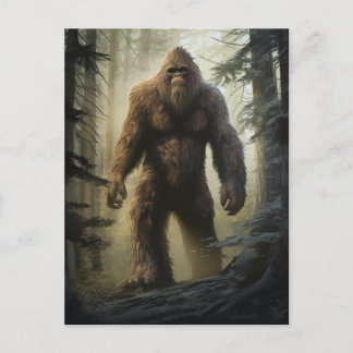 Bigfoot in the Forest Postcard