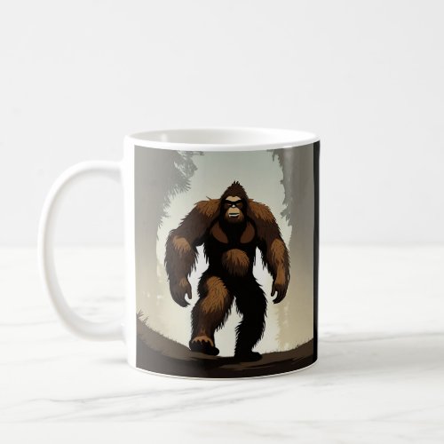 Bigfoot in the Woods Coffee Mug