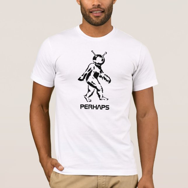 BIGFOOT IS AN ALIEN, T-SHIRT (dark on light) (Front)