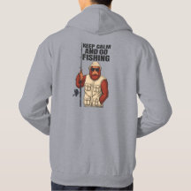 Bigfoot Keep Calm And Go Fishing Funny
