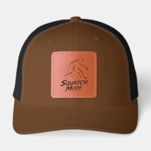 Bigfoot Keep on Squatchin Leather Patch Hat