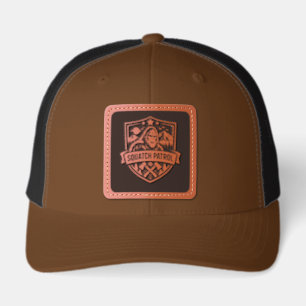 Bigfoot Keep on Squatchin Leather Patch Hat