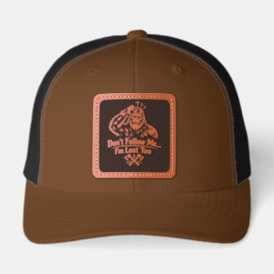 Bigfoot Keep on Squatchin Leather Patch Hat