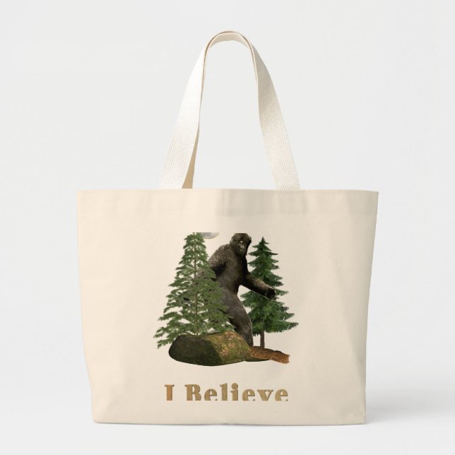 Bigfoot Large Tote Bag (Front)