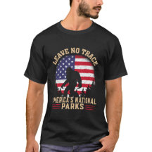 Bigfoot Leave No Trace America National Parks Tee