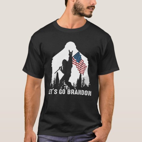 Bigfoot Lets Go Brandon Camping T_Shirt