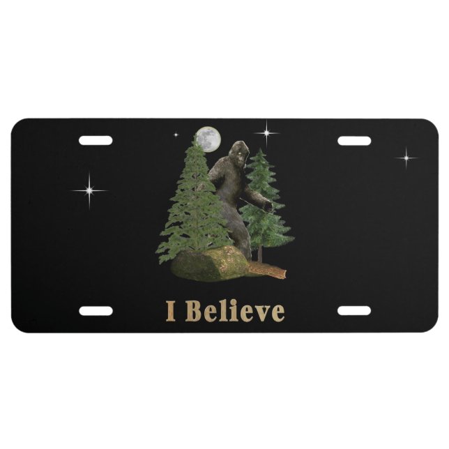 Bigfoot License Plate (Front)