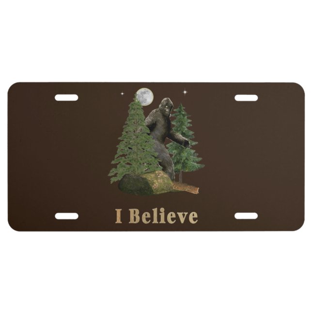 Bigfoot License Plate (Front)