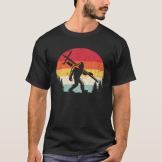 Bigfoot Lineman Power Electrician Funny Sasquatch  T-Shirt