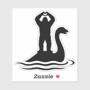Bigfoot Loch Ness Monster Sticker