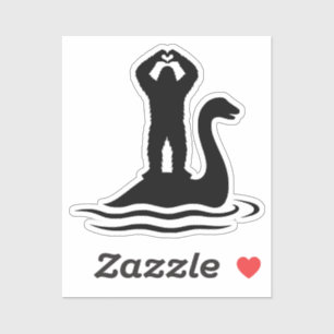 Bigfoot Loch Ness Monster Sticker