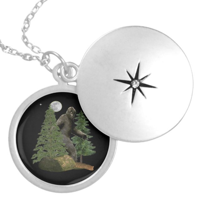 Bigfoot Locket Necklace (Front)