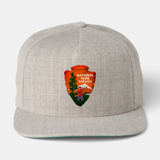 Bigfoot Lumberjack National Park Service Arrowhead Snap Back Hat