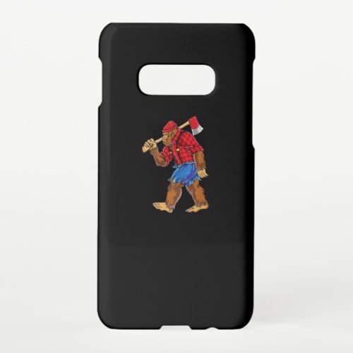 Bigfoot Lumberjack T shirt Sasquatch Carpenter Men Samsung Galaxy S10E Case