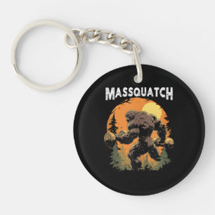 Bigfoot Massquatch Funny Keychain
