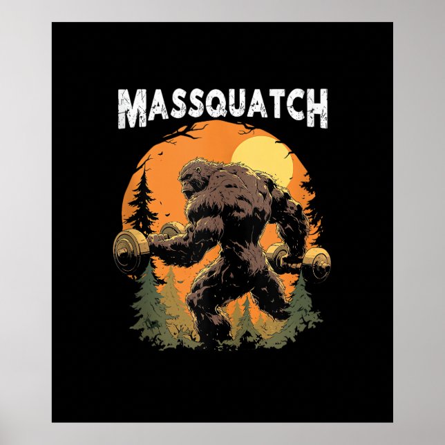 Bigfoot Massquatch Funny  Poster (Front)