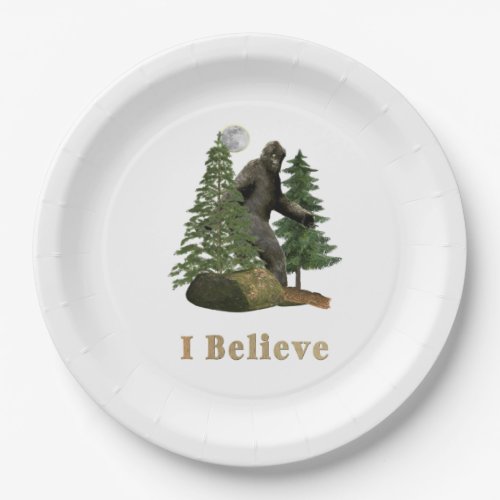 Bigfoot merchandise paper plates