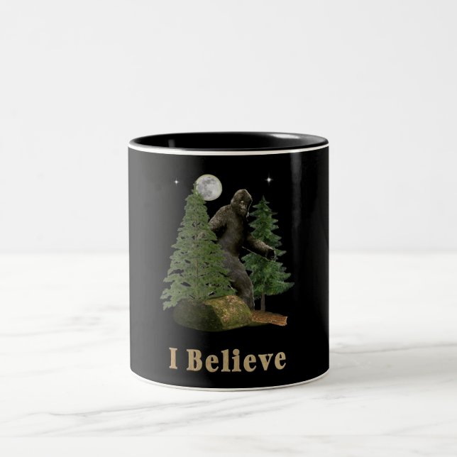 Bigfoot merchandise Two-Tone coffee mug (Center)