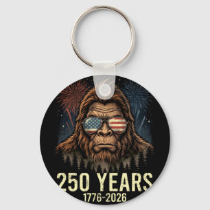 Bigfoot merica firework 4th of july 250 keychain