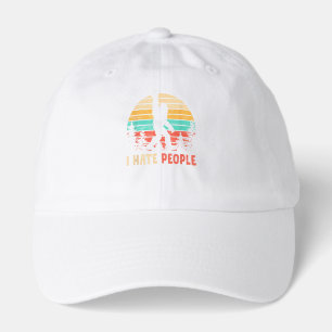 Bigfoot Middle Finger I Hate People Hat