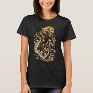 Bigfoot Mountain Biking Vintage Outdoor Cycling T-Shirt