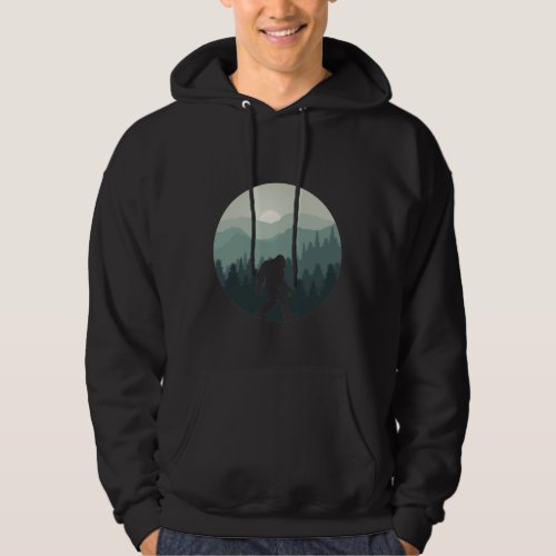 Bigfoot Mountain Forest Sasquatch Fan Hoodie