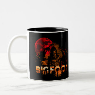 BigFoot Mountain Man Sasquatch Two-Tone Coffee Mug