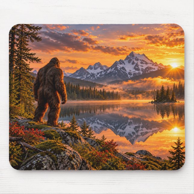 Bigfoot Mountain Sunset Mouse Pad (Front)