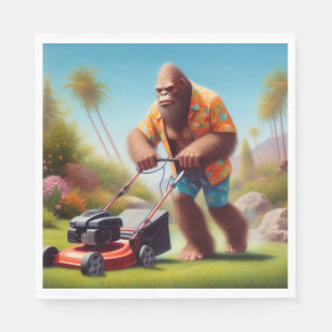 Bigfoot Mowing Napkins