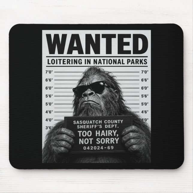 Bigfoot Mugshot Mouse Pad (Front)
