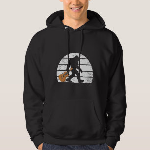 Bigfoot Musician Sasquatch Acoustic Guitar Player Hoodie