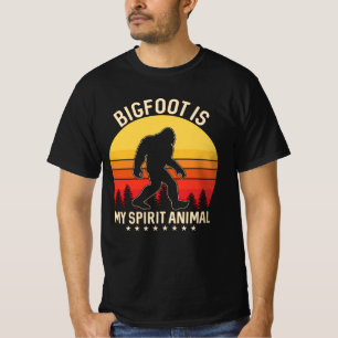 Bigfoot my Spirit Animal   Bigfoot Retro T-Shirt