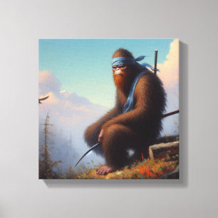Bigfoot Ninja Canvas Print