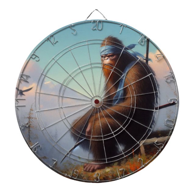 Bigfoot Ninja Dart Board (Front)