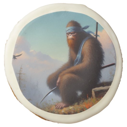 Bigfoot Ninja Sugar Cookie (Front)